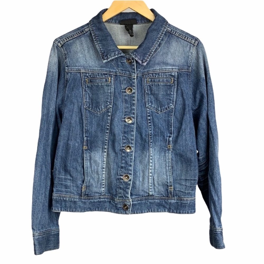 Lane Bryant Blue Denim Jean Jacket - Picture 16 of 16